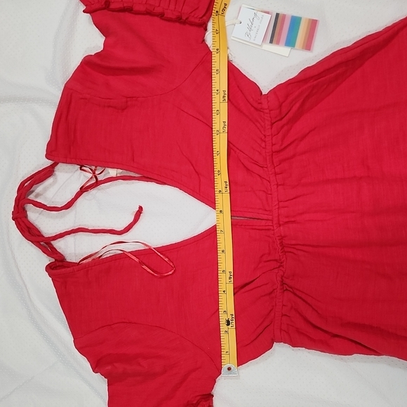 Billabong Open Back Red Dress. S - Picture 14 of 16